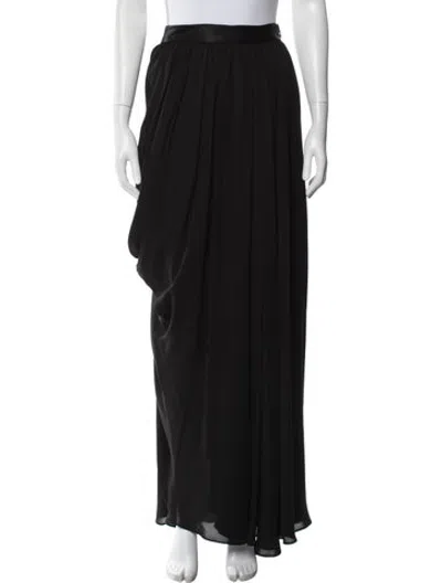 Pre-owned Heirlome Silk Long Skirt W/ Tags In Black
