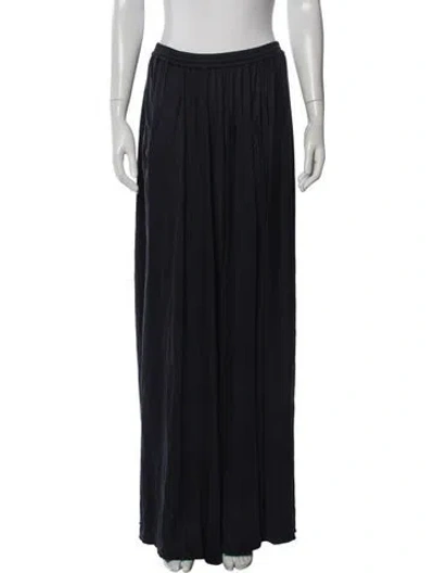 Pre-owned Heirlome Silk Long Skirt W/ Tags In Blue
