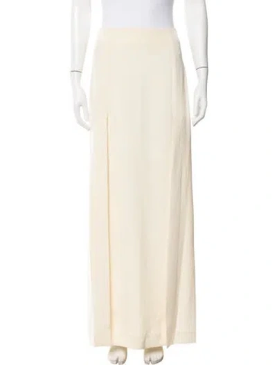 Pre-owned Heirlome Silk Long Skirt In Yellow