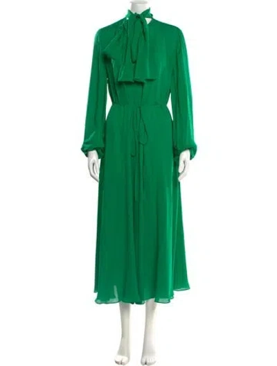 Pre-owned Heirlome Silk Mini Dress In Green