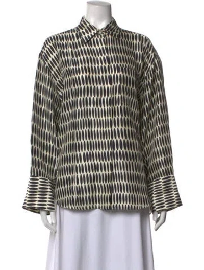 Pre-owned Heirlome Silk Printed Top In Multicolor