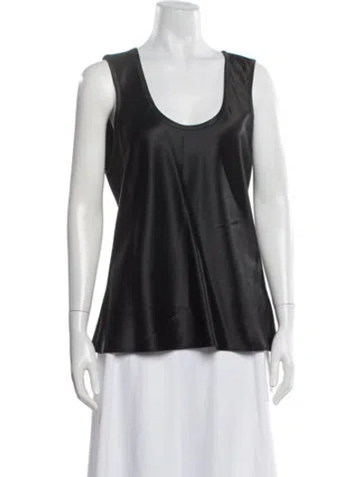 Pre-owned Heirlome Silk Scoop Neck Top W/ Tags In Black