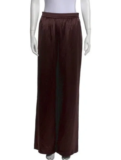 Pre-owned Heirlome Silk Wide Leg Pants W/ Tags In Brown