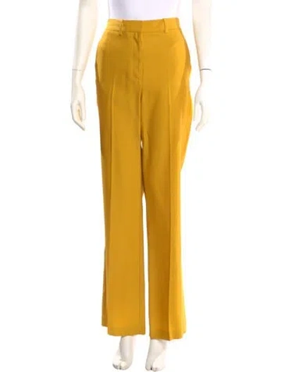Pre-owned Heirlome Silk Wide Leg Pants W/ Tags In Yellow