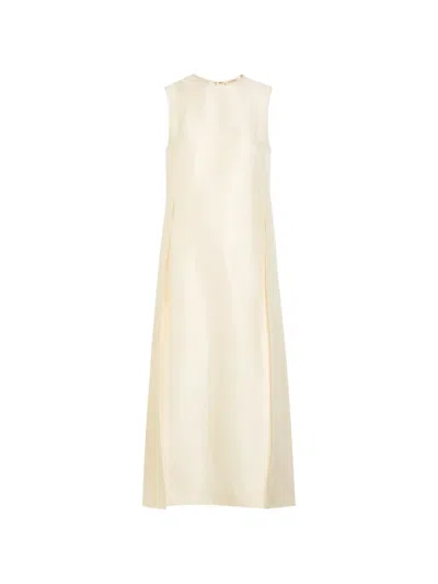 Heirlome Sleeveless Side-slit Top In Neutral