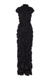 Heirlome Sloane Silk Maxi Dress In Black