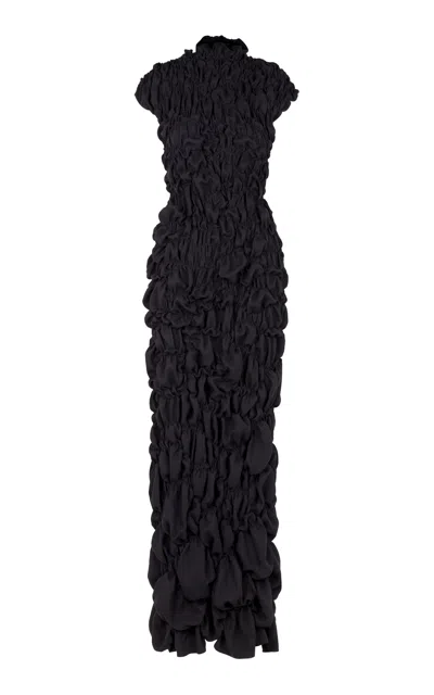 Heirlome Sloane Silk Maxi Dress In Black