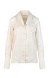 Heirlome Talavera De La Reyna Button-down Silk Shirt In Ivory