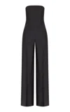 Heirlome Tilda Strapless Wool-silk Jumpsuit In Black