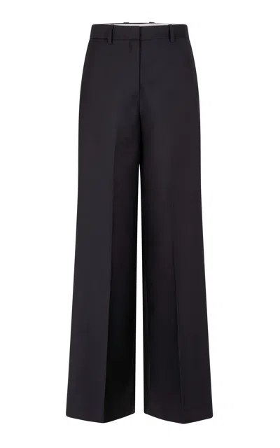 Heirlome Valentina Wool-silk Trousers In Gray