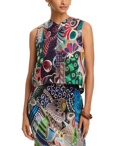 Heirlome Valerie Silk Top In Multi