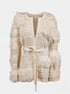 Heirlome Vida Silk And Cashmere-blend Cardigan Size: M