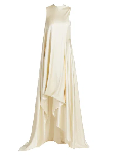 Heirlome Women's Celeste Silk Sleeveless Maxi-dress In Sand