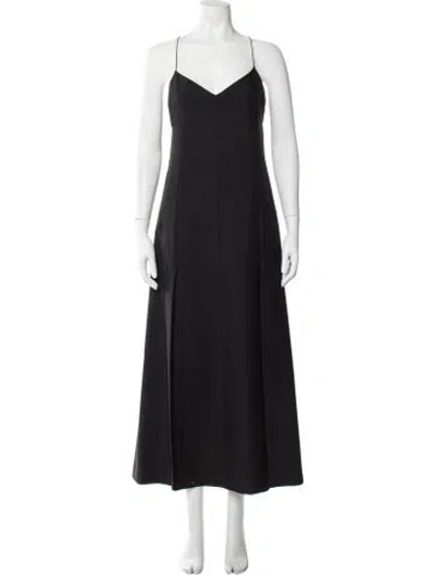 Pre-owned Heirlome Wool Long Dress W/ Tags In Black
