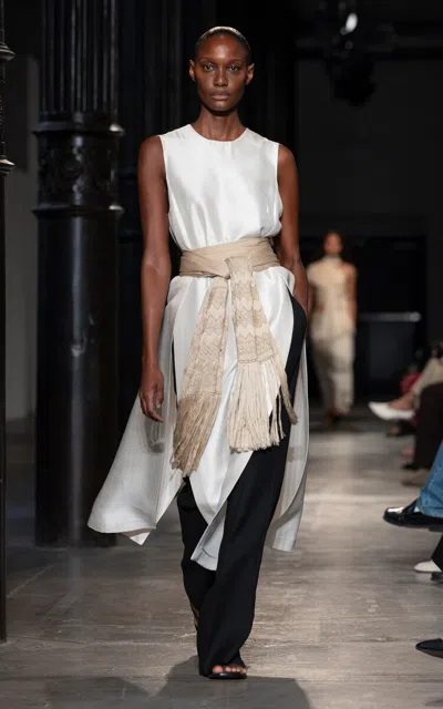 Heirlome Zoey Silk Top In White