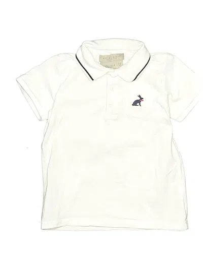 Pre-owned Heirloom Collectibles Kids' Short Sleeve Polo Shirt In White
