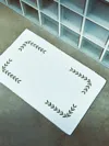 Heirlooms Laurel Leaf Embroidered Egyptian Cotton Bath Mat  Abask Luxury Gift