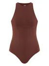Heist Seamless Bodysuit In Brown