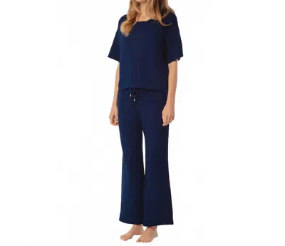 Helen Jon Ankle Pants In Navy In Blue