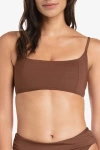 Helen Jon Ballet Bralette In Chocolate Brown