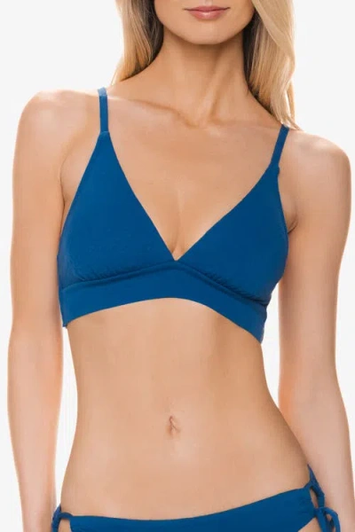 Helen Jon Banded Bikini Top In Brown