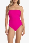 Helen Jon Classic Bandeau One-piece In Pink