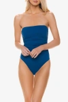 Helen Jon Classic Bandeau One-piece In Blue