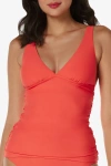 Helen Jon Convertible Tankini In Coral