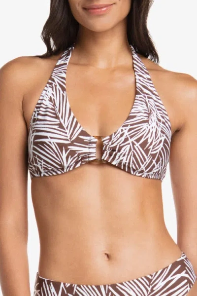 Helen Jon D/dd Tortoise Halter In Paradise Palm