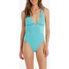 Helen Jon Kara Key Hole One-piece In Green
