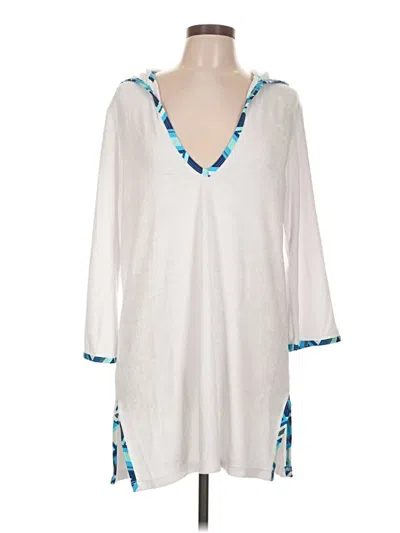 Helen Jon Poncho In White