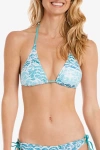 Helen Jon Reversible String Bikini Top In Blue