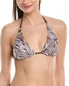 Helen Jon Reversible String Bikini Top In Brown