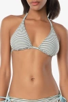 Helen Jon Reversible String Bikini Top In Gray
