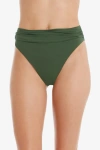 Helen Jon Shirred Bottom In Green
