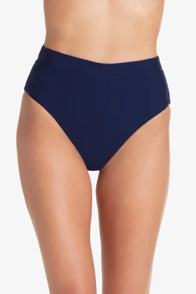 Helen Jon Soft Band High Waist Bottom In Navy