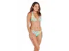 Helen Jon Soft Halter Bra Women's Multi Stretch Back Tie Swimwear Jdm1094 In Multi