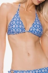 Helen Jon String Bikini Top In Blue