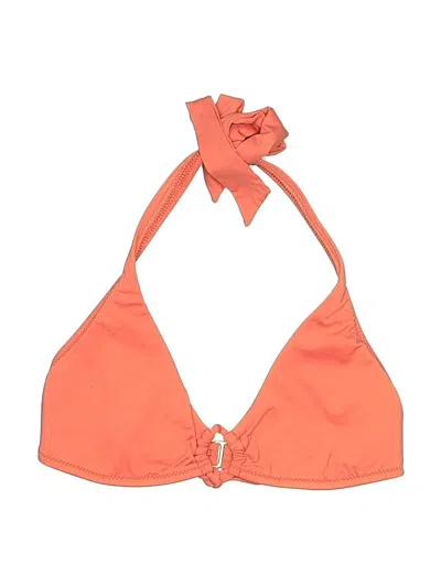 Pre-owned Helen Jon Swimsuit Top Orange Swimwear