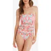 Helen Jon Tassel Belt Bandeau One-piece In Jungle De Rio