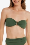 Helen Jon Tortoise Bandeau Bra In Green