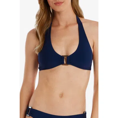 Helen Jon Tortoise Halter In Navy