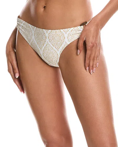 Helen Jon Tortoise Hipster Bikini Bottom In White