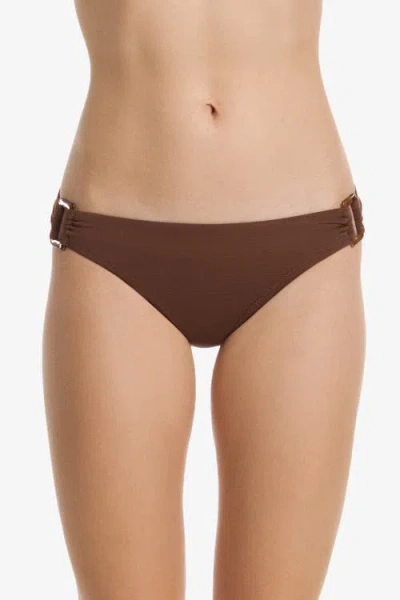 Helen Jon Tortoise Hipster In Textured Chocolate Brown