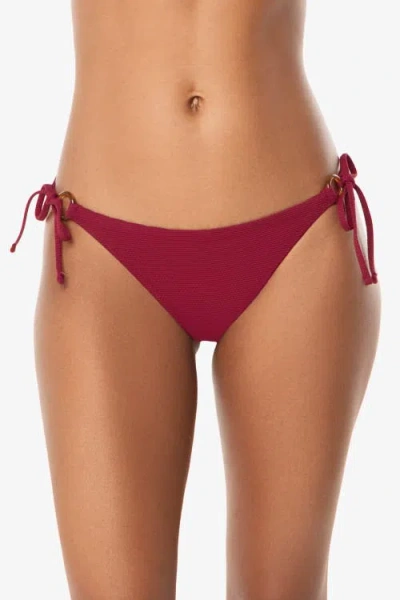 Helen Jon Tortoise Ring String Bottom In Burgundy