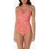 Helen Jon Tortoise Wrap One-piece In Multi