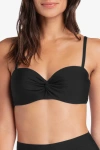 Helen Jon Twist Underwire Bra In Black