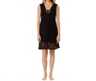 Helen Jon Valentina Crochet Dress In Black