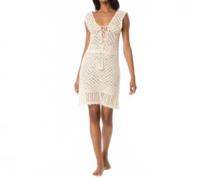 Helen Jon Valentina Crochet Dress In Ivory In Multi