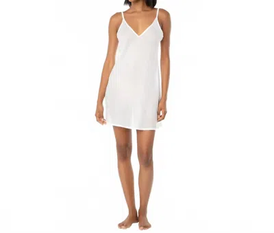Helen Jon V-neck Slip Dress In White